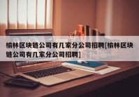 榆林区块链公司有几家分公司招聘[榆林区块链公司有几家分公司招聘]